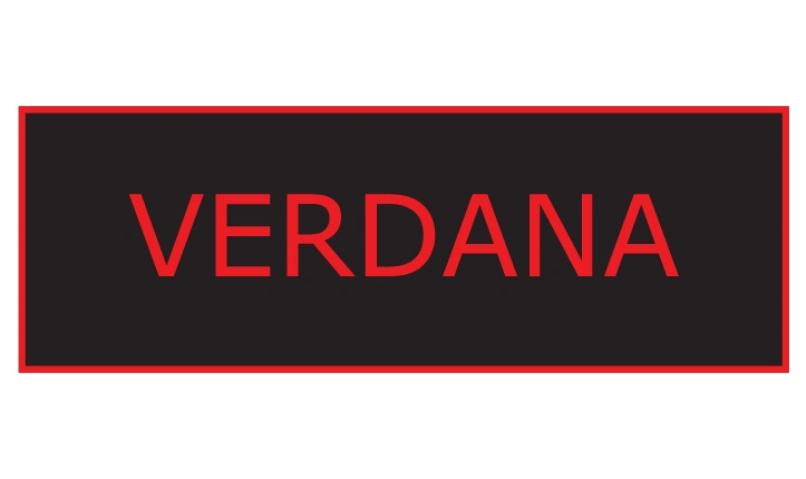 Verdana Best Font for Warning Labels