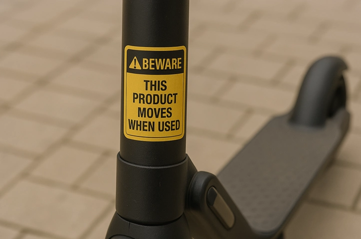Weird Warning Labels Beware- This Product Moves When Used