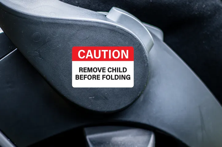 Weird Warning Labels Caution: Remove Child Before Folding