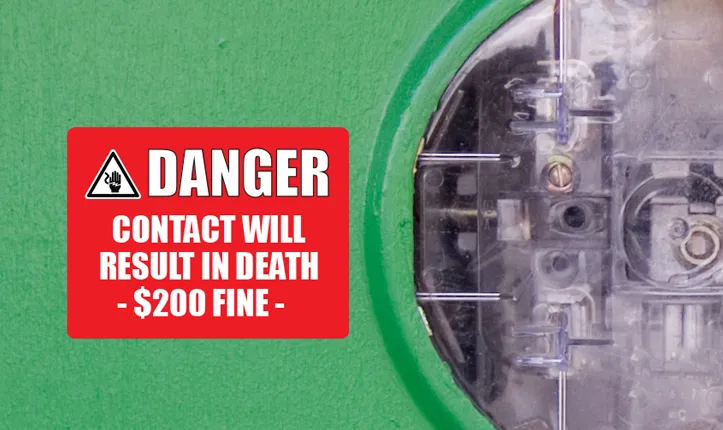 Weird Warning Labels Danger: Contact Will Result in Death