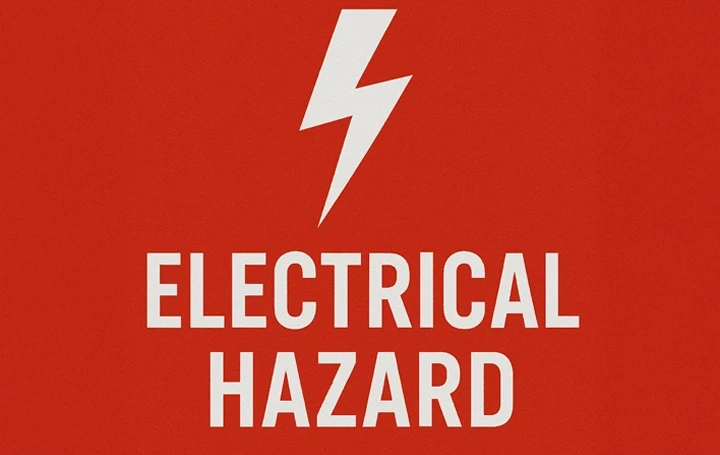 Electrical Hazard Warning Label