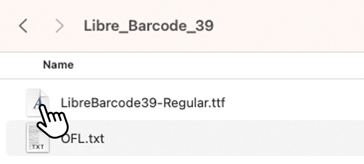 Open ttf file