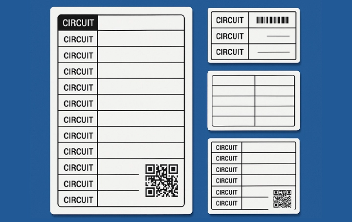 Breaker Panel Label Templates